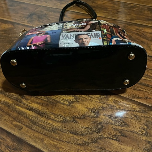 Patent leather Obama Shoulder/Crossbody bag - Picture 2 of 6